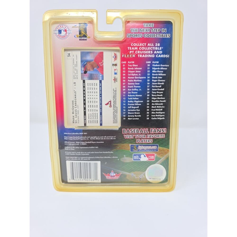 Lot 4 Fleer White Rose MLB Team Collectible Diecast Cars Sealed A-Rod McGwire - Picture 11 of 16